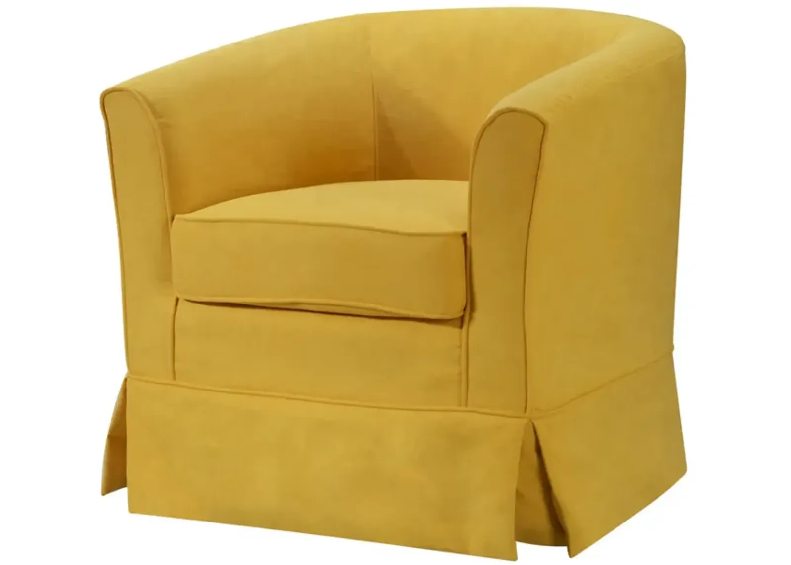 Tucker Woven Fabric Swivel Barrel Chair