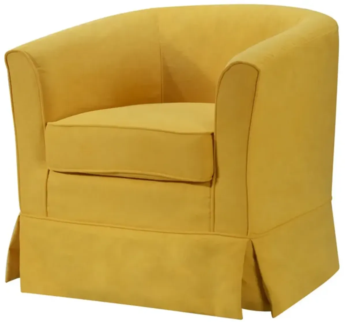 Tucker Woven Fabric Swivel Barrel Chair