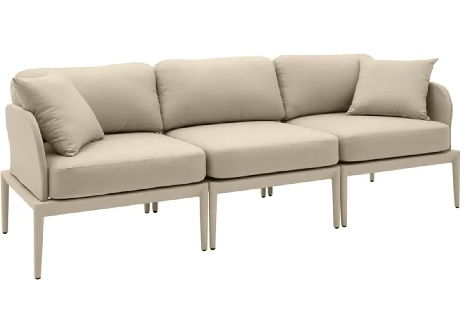 Kapri Taupe Modular Outdoor Sofa