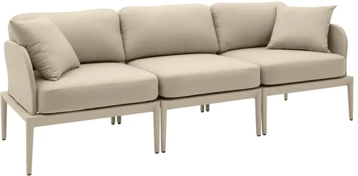 Kapri Taupe Modular Outdoor Sofa