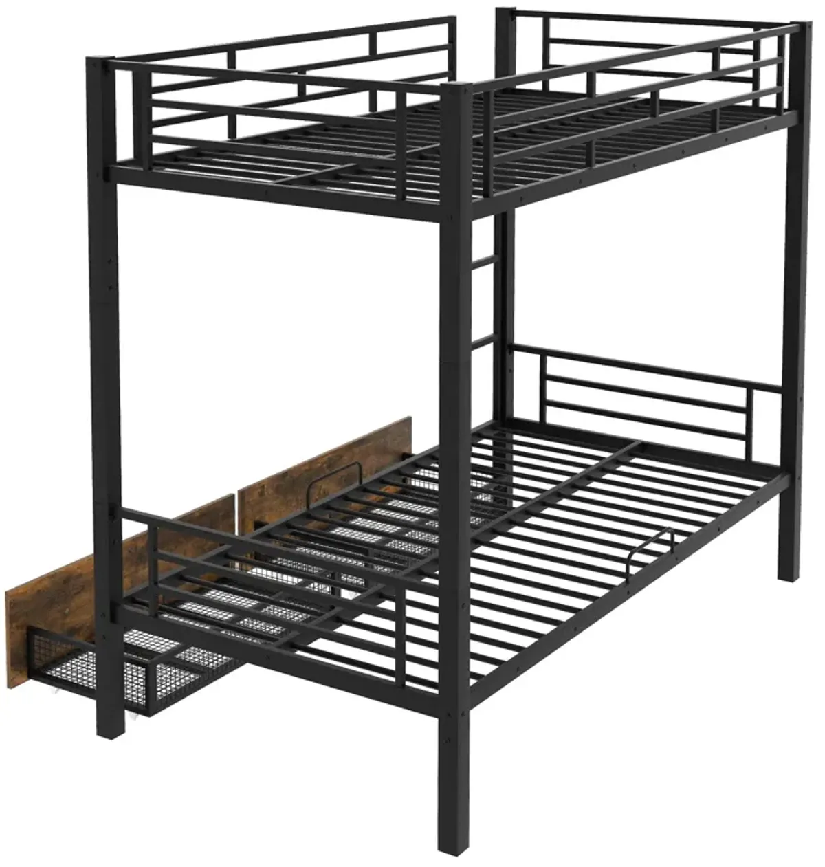 Merax Metal Bunk Bed with Storage Drawers