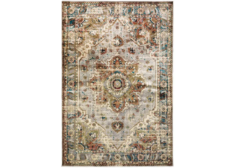 Juliette 6'7" x 9'2" Grey Rug