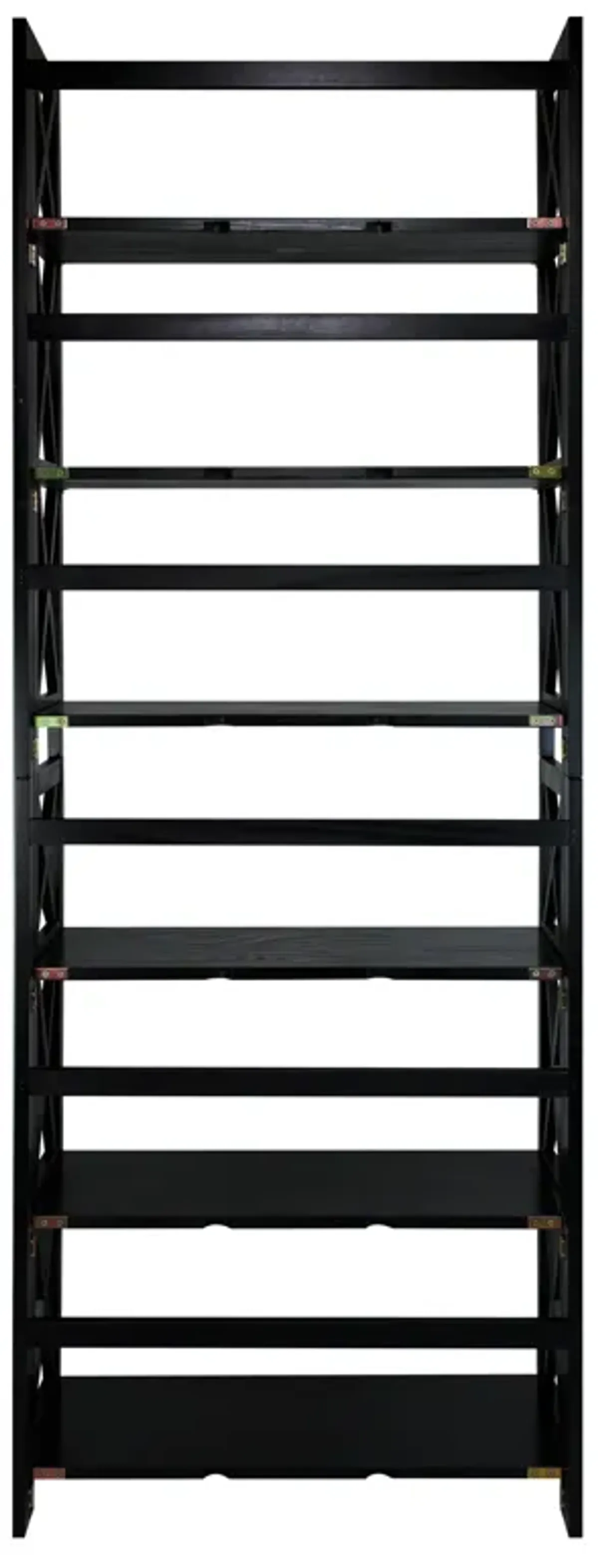 Casual Home Montego 3-Shelf Folding Bookcase, Black