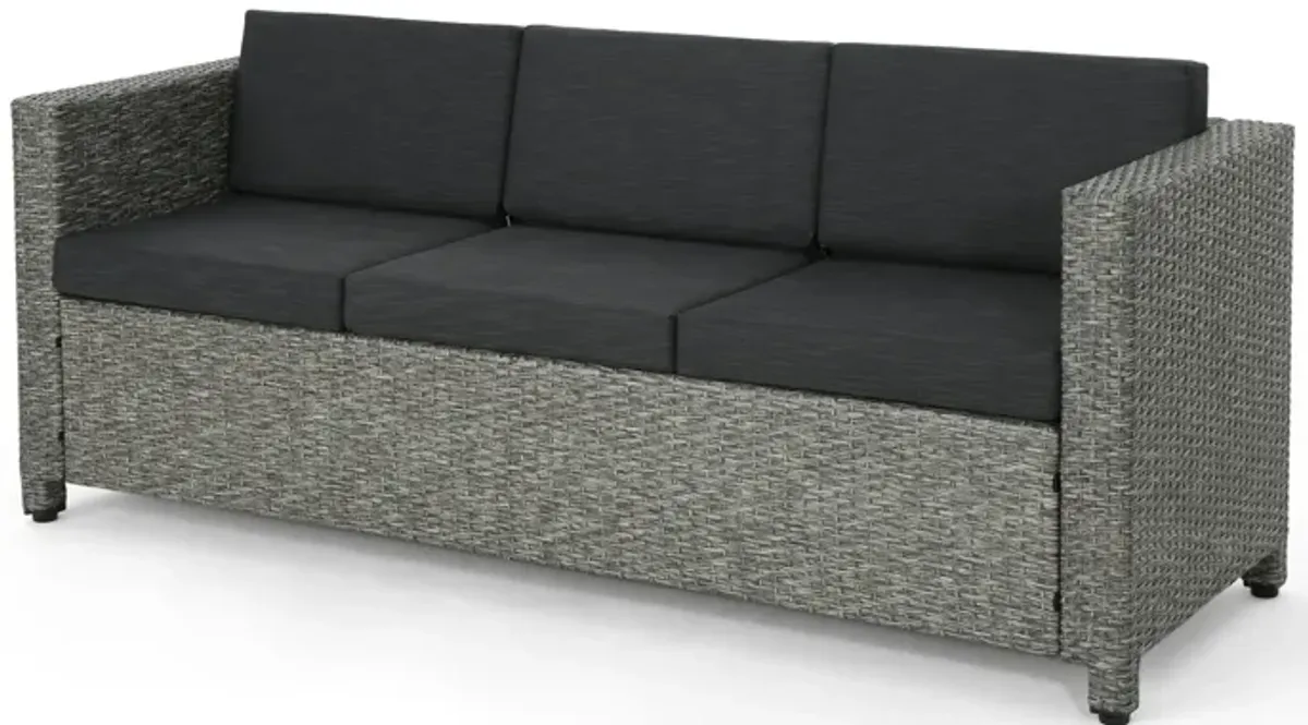 Merax Outdoor Patio 3 Seats Sofa