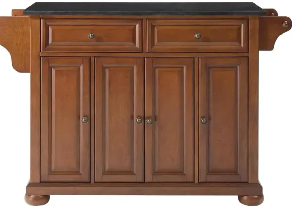 Alexandria Granite Top Full Size Kitchen Island/Cart