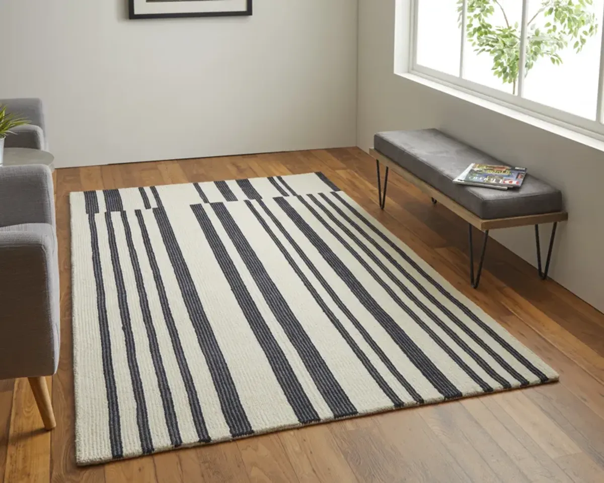 Maguire 8901F Ivory/Black 10' x 14' Rug