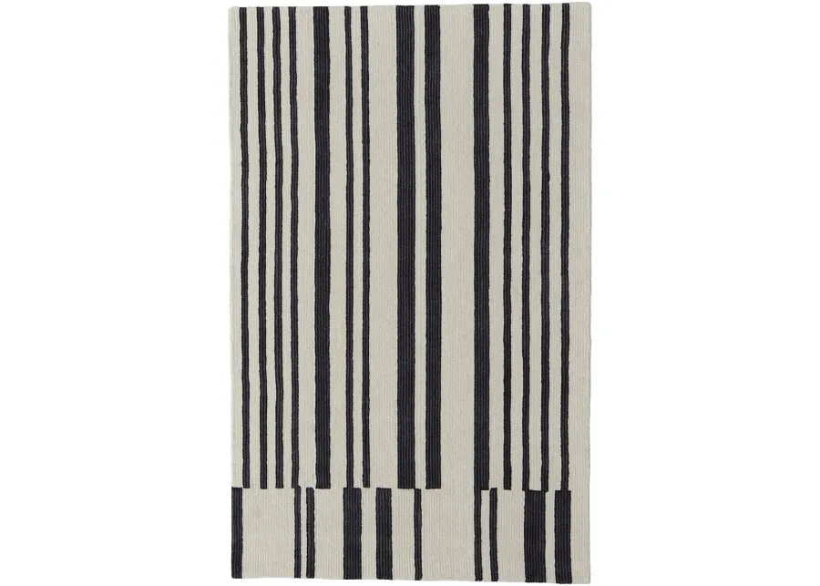 Maguire 8901F Ivory/Black 10' x 14' Rug