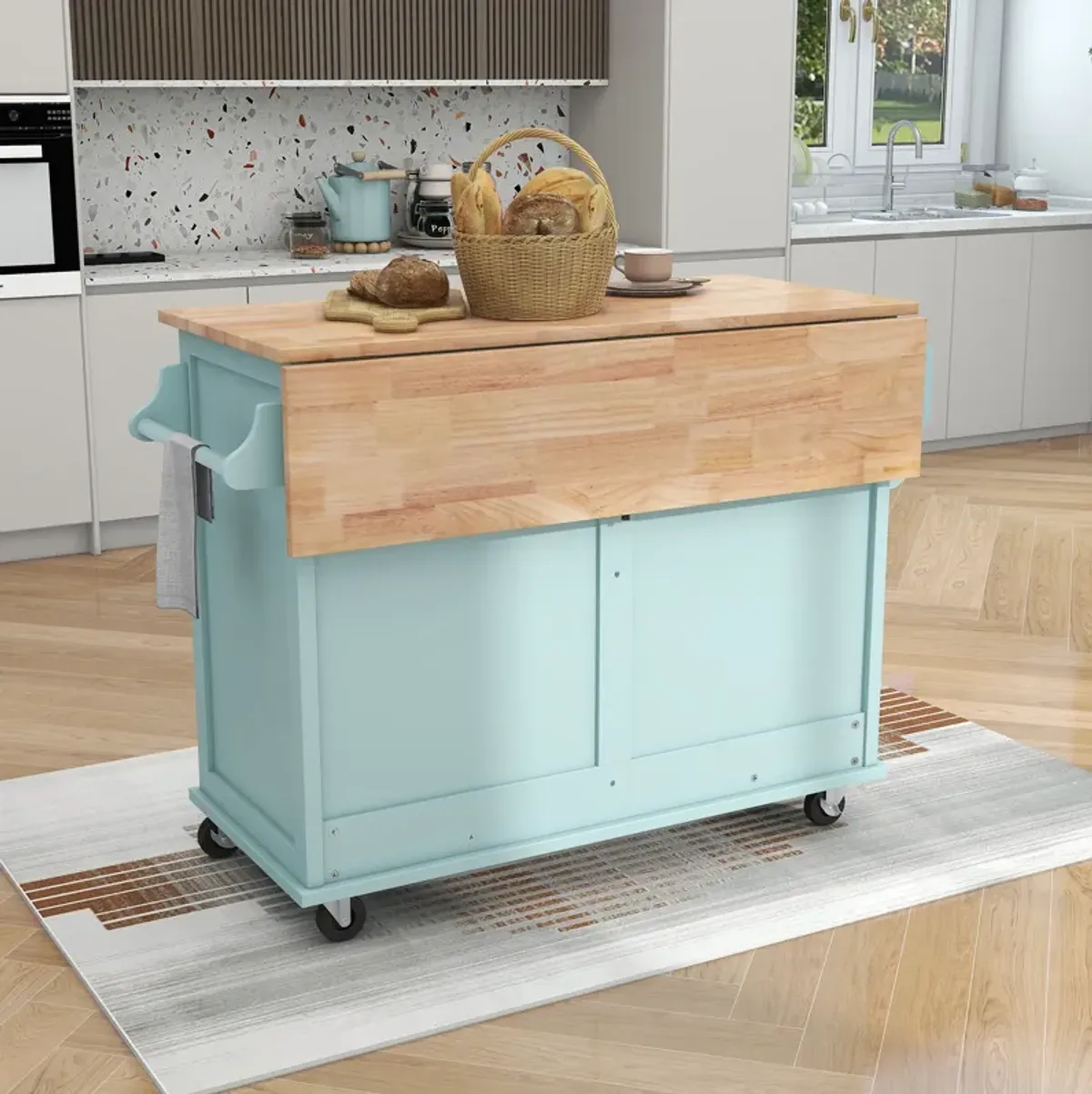 Merax Kitchen Island Cart