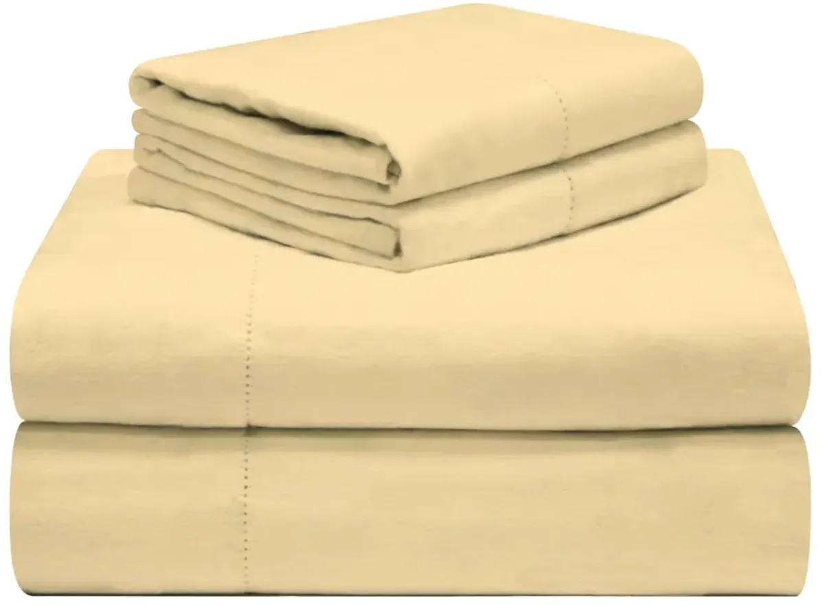 Pointehaven 190 GSM 100% Cotton Storm Grey Solid Flannel Deep Pocket 3 pc Sheet Set, Twin Extra Long