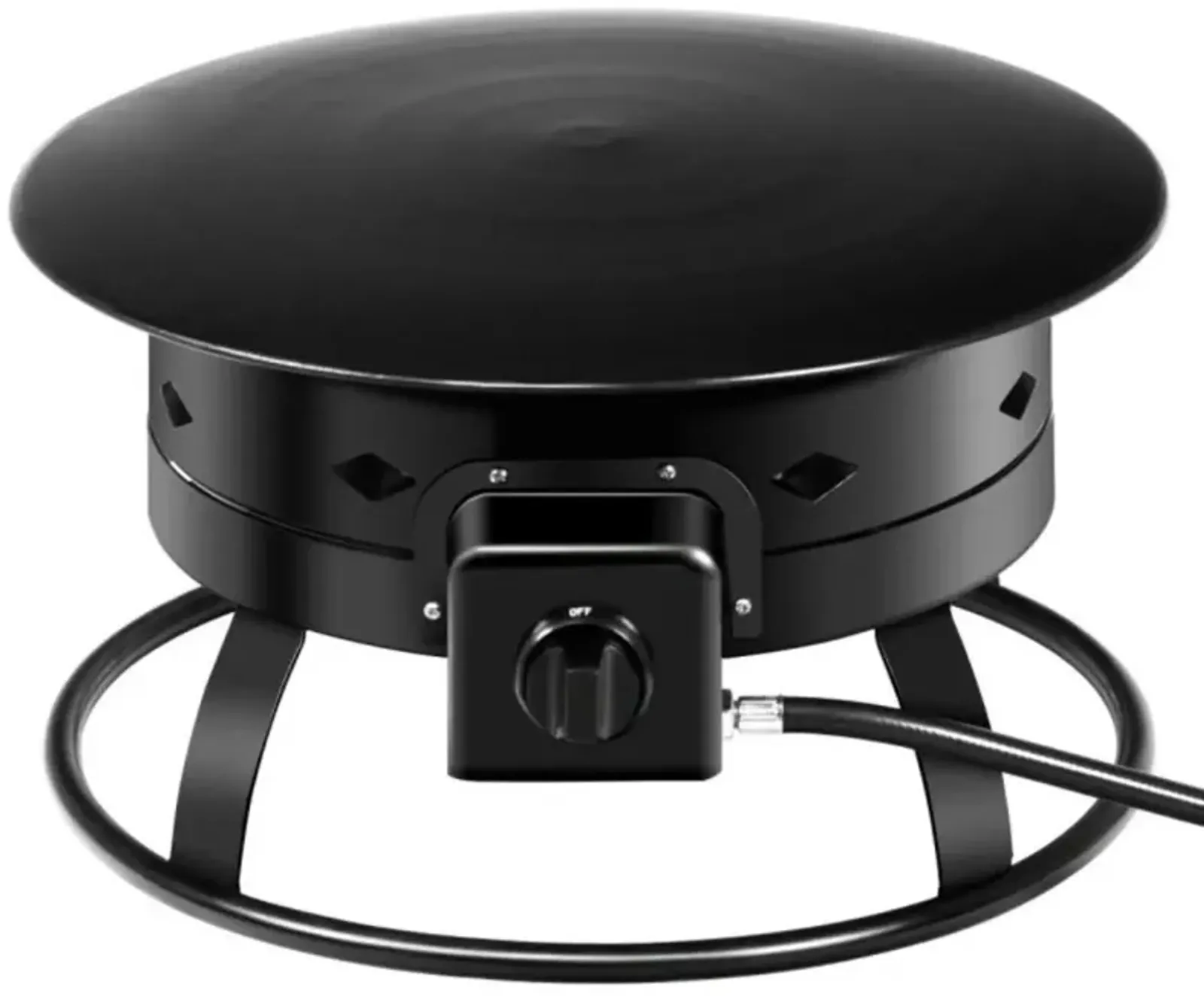 Hivvago 58 000BTU Firebowl Outdoor Portable Propane Gas Fire Pit with Cover and Carry Kit