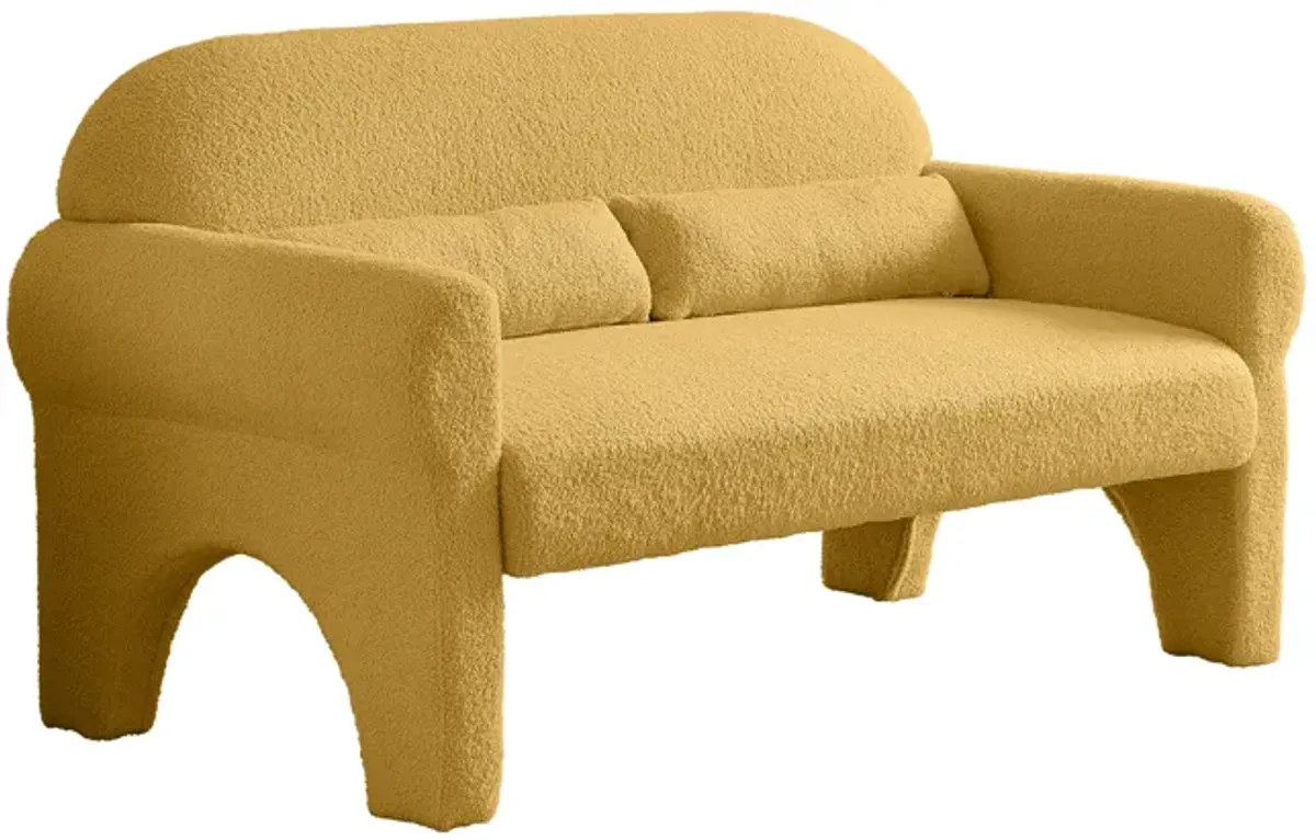 Modern Boucle Loveseat For Living Room