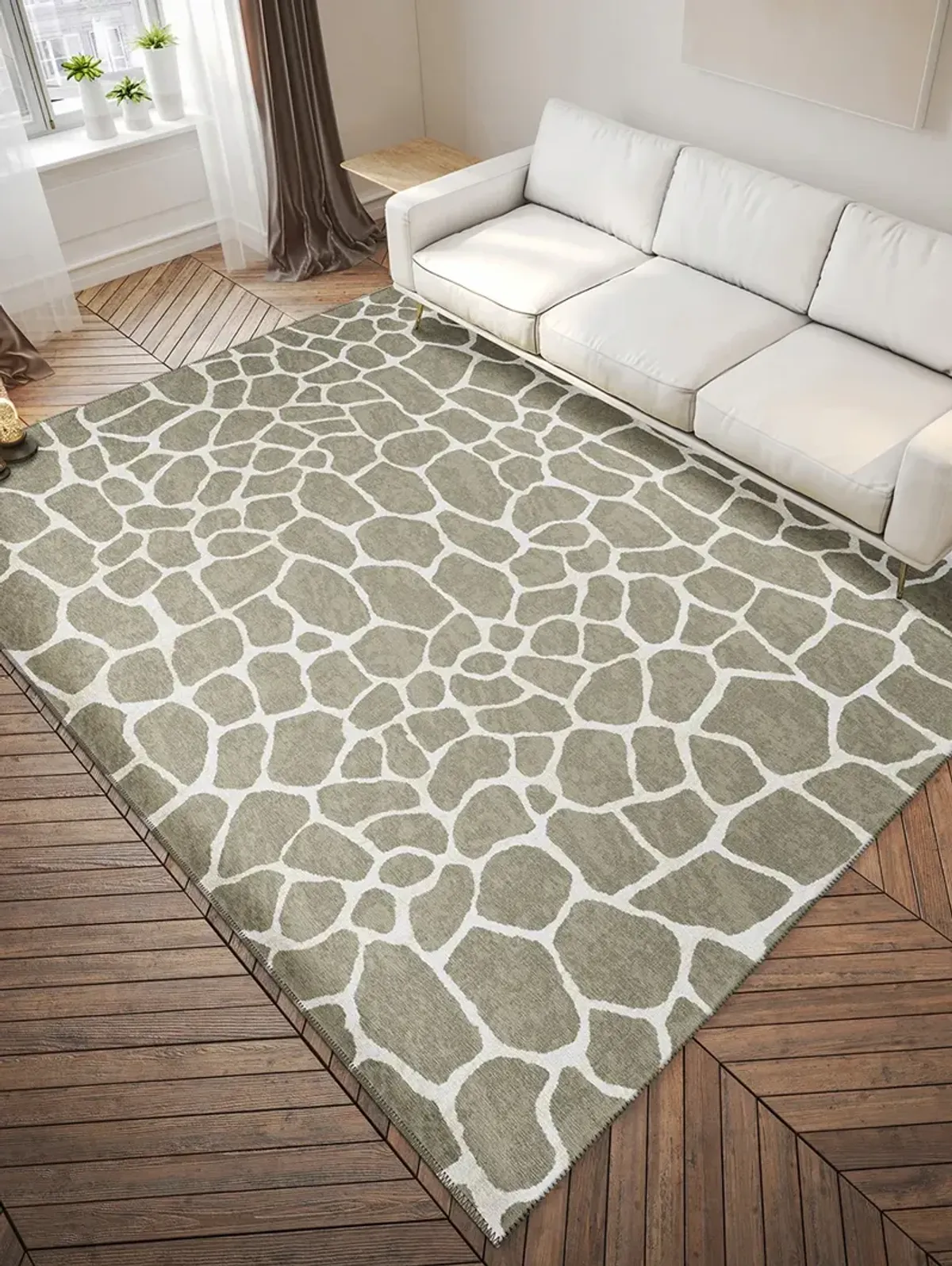 Mali ML4 Stone 5' x 7'6" Rug