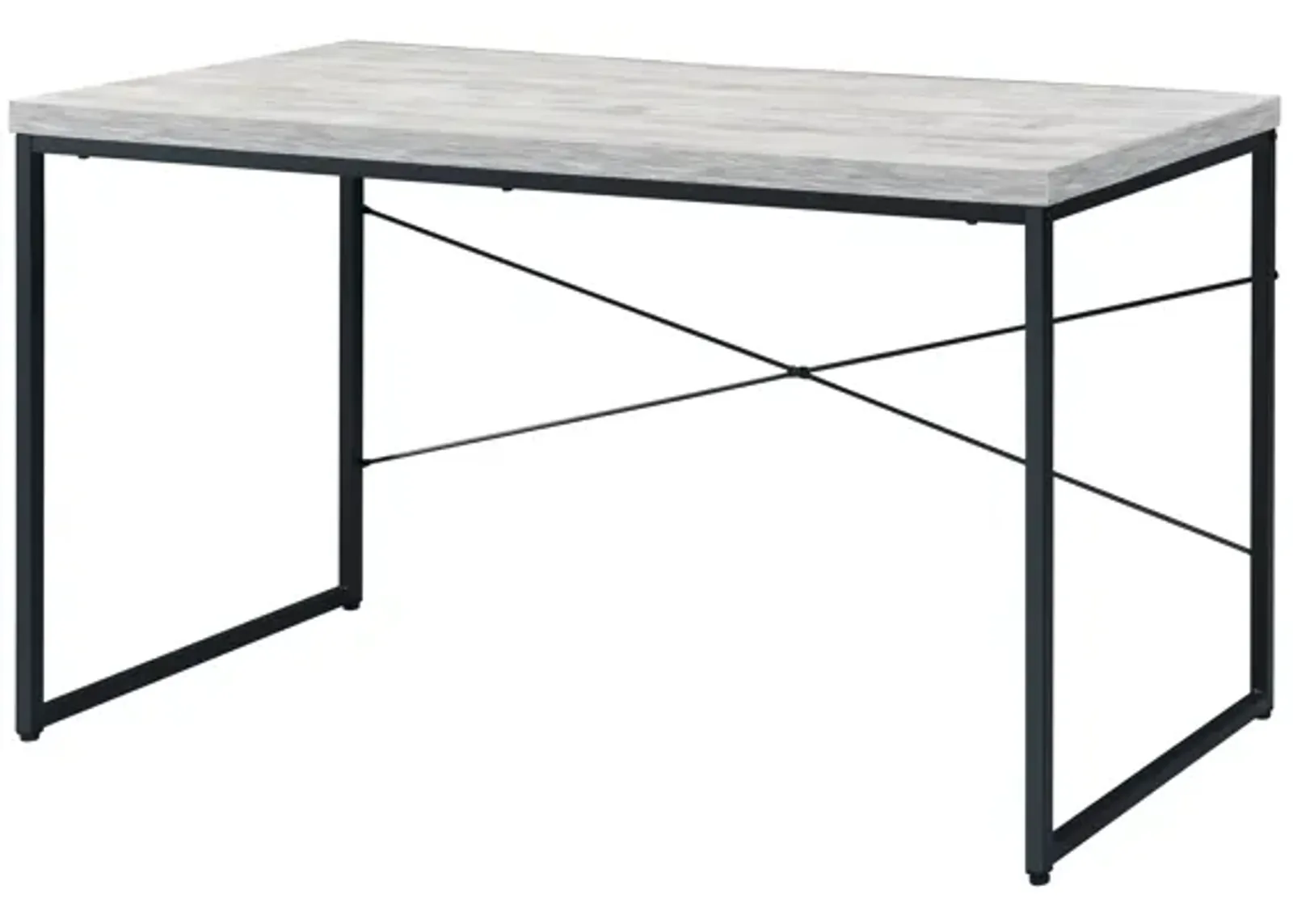 ACME Jurgen Writing Desk, Antique White & Black