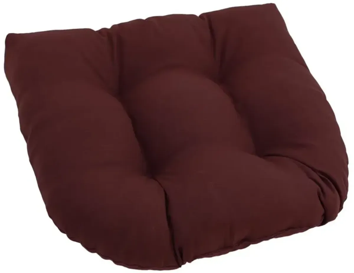 Blazing Needles 19-inch U-Shaped Twill Tufted Dining Chair Cushion  93184-1CH-TW-BG