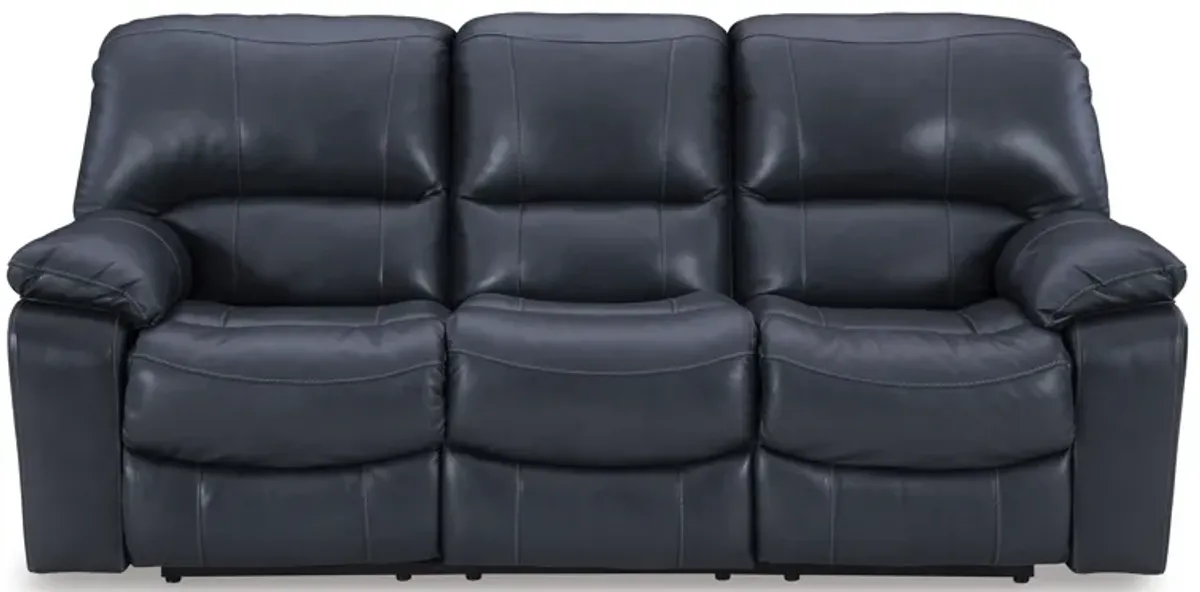 Leesworth Blue Power Reclining Sofa