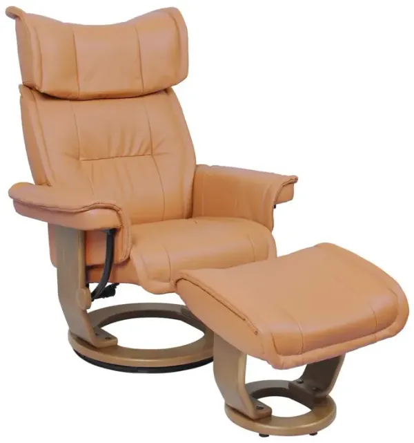 Scandinavian / European-styled recliner - ottoman