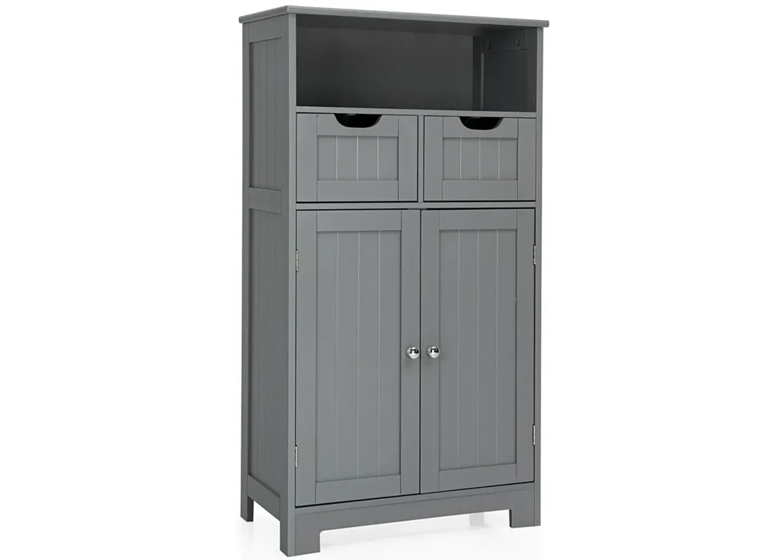 Bathroom Wooden Side Cabinet  with 2 Drawers and 2 Doors