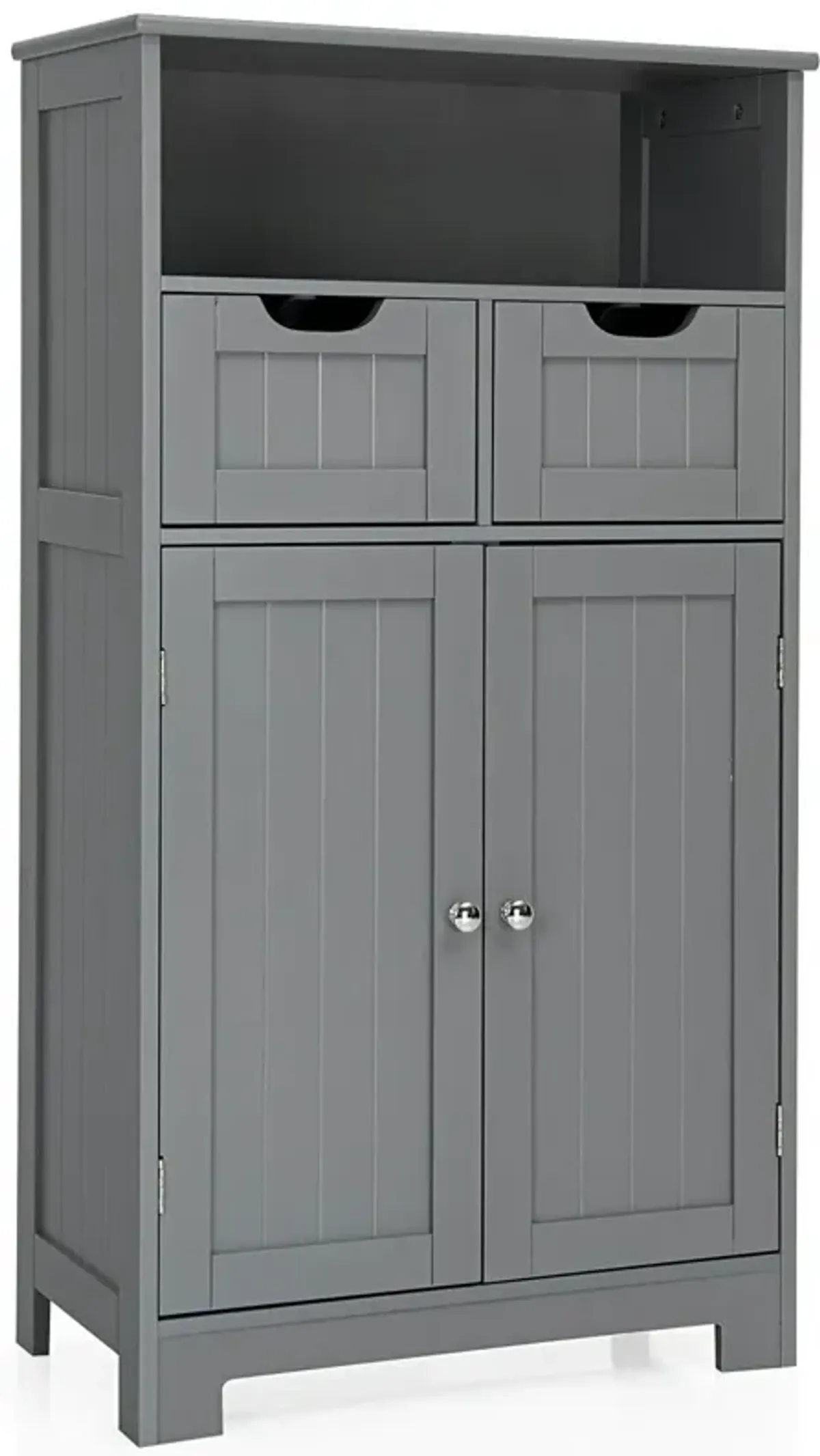 Bathroom Wooden Side Cabinet  with 2 Drawers and 2 Doors