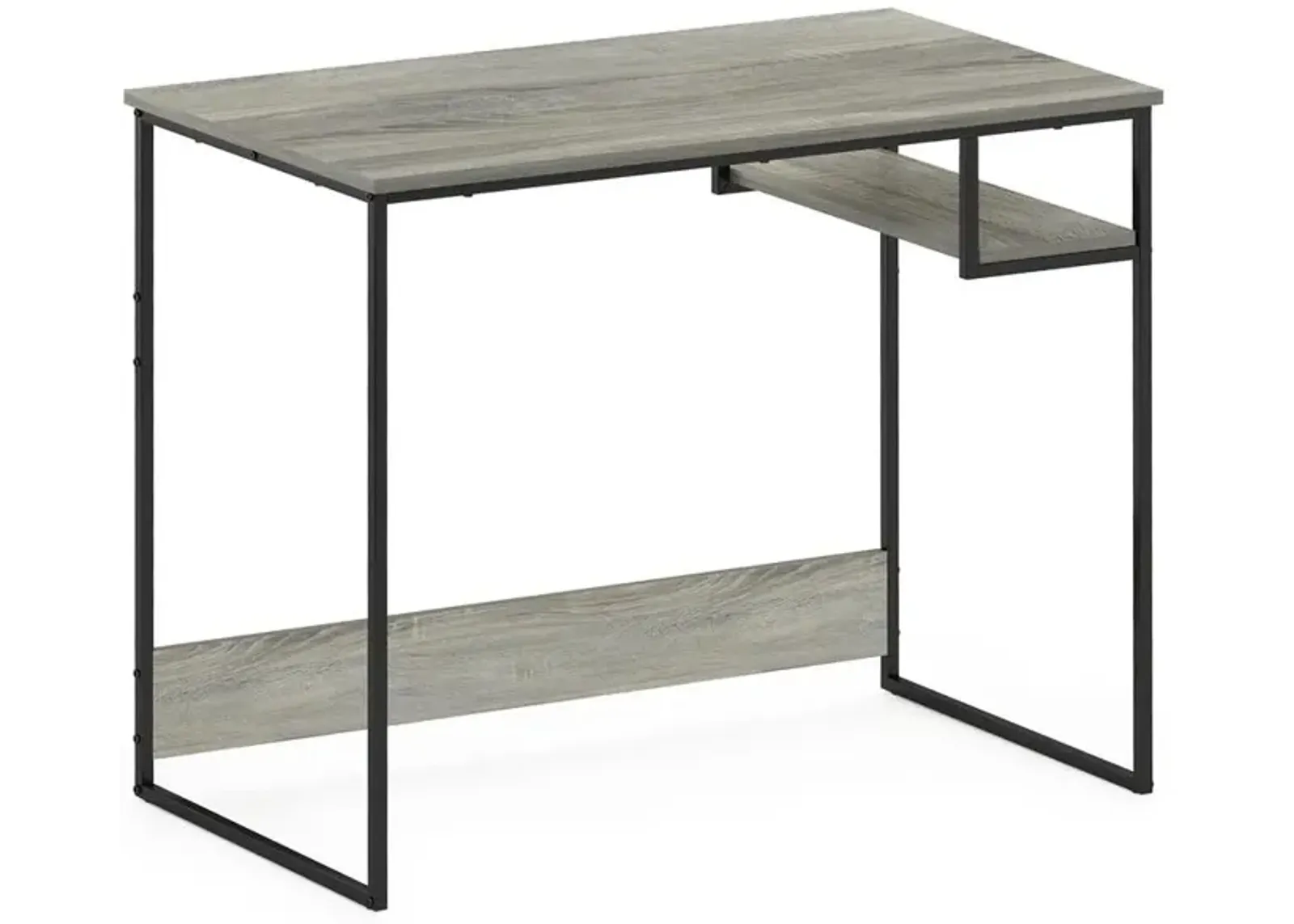 Furinno Moretti Modern Lifestyle Study Desk, 35, French Oak Grey