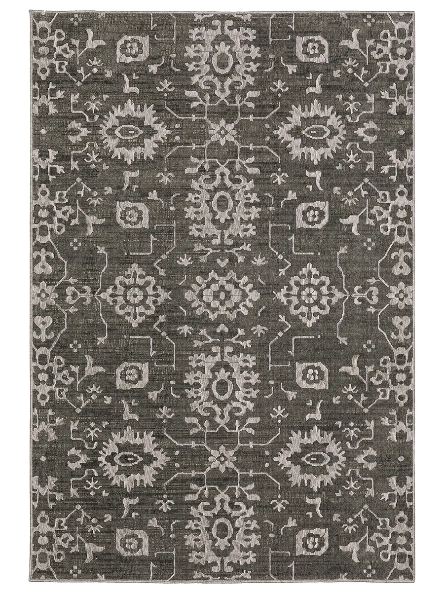 Intrigue 7'10" x 10'10" Grey Rug