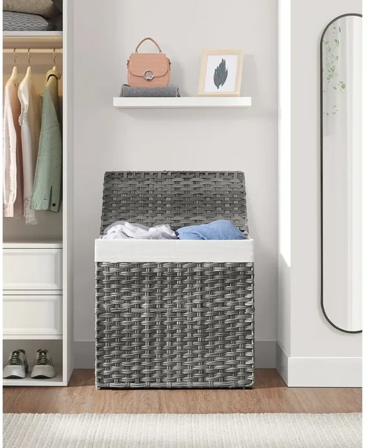 Collapsible Laundry Hamper Space-Saving Design with Easy-to-Carry Handles