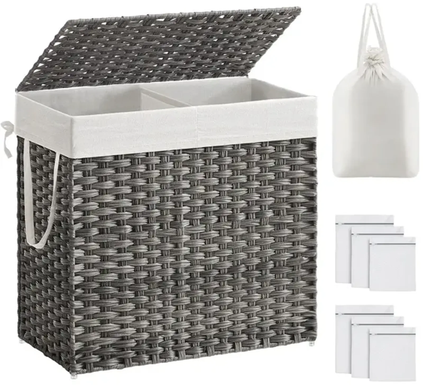 Collapsible Laundry Hamper Space-Saving Design with Easy-to-Carry Handles