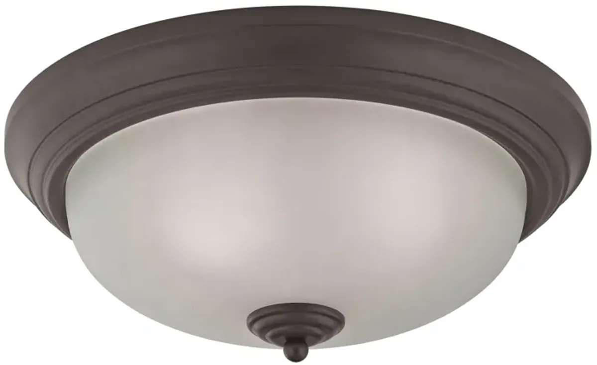 Bronze Huntington 15'' Wide 3-Light Flush Mount