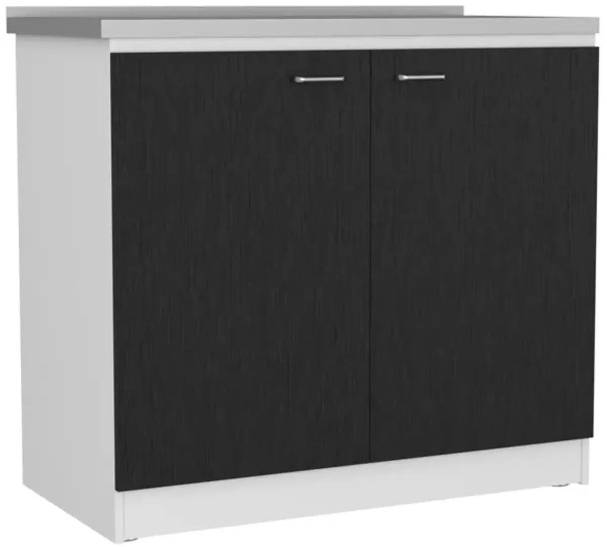 DEPOT E-SHOP Salento Freestanding Sink, Double Door Cabinet, Two Shelves