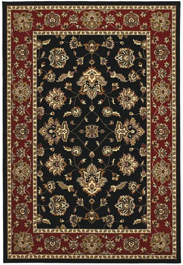 Ariana 5'3" x 7'9" Black Rug