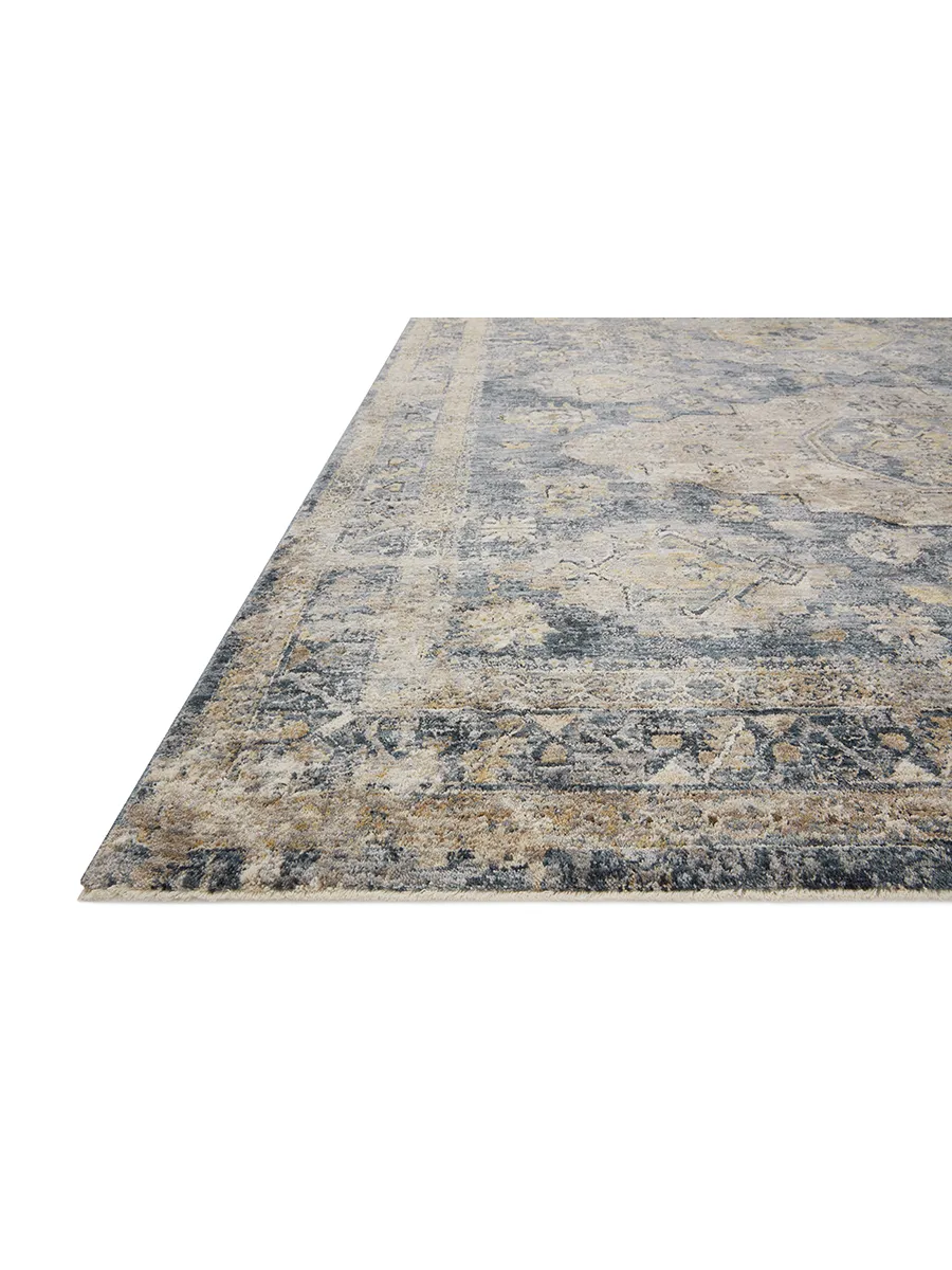 Gaia GAA02 Denim/Taupe 2'6" x 8' Rug