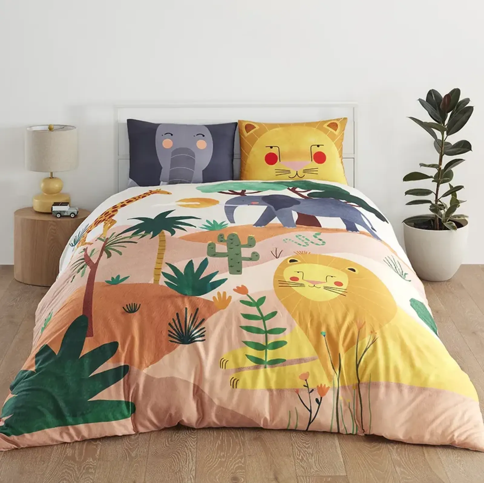 In the Savanna 100% Cotton Duvet & Pillowcase Set - Full/Queen