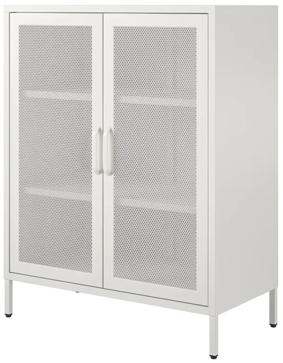 Shadwick 2 Door Storage Cabinet-Mesh Metal Locker