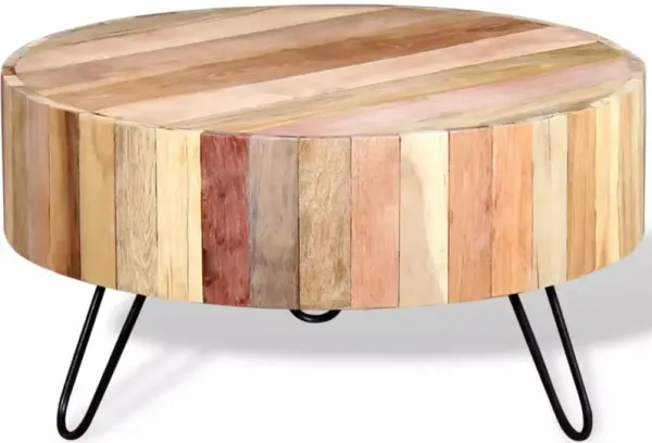 vidaXL Coffee Table Solid Reclaimed Wood