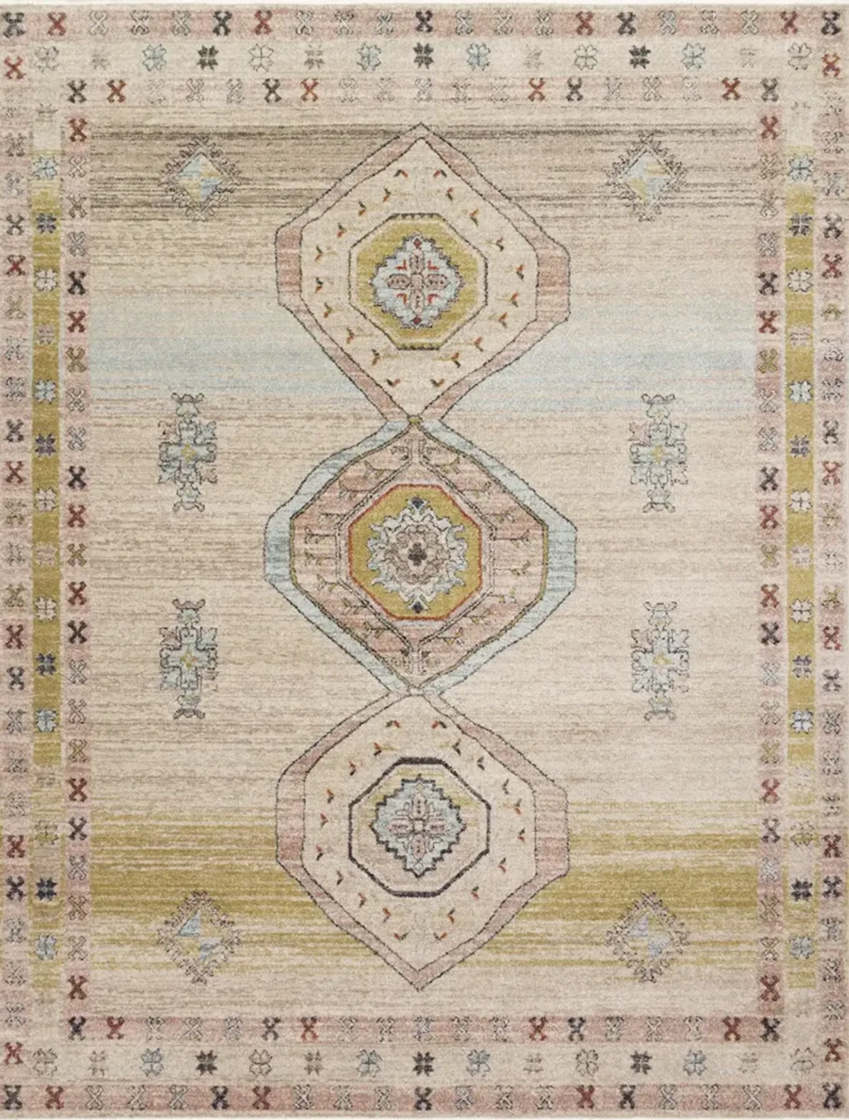 Graham GRA04 Antique Ivory/Multi 5'5" x 7'6" Rug