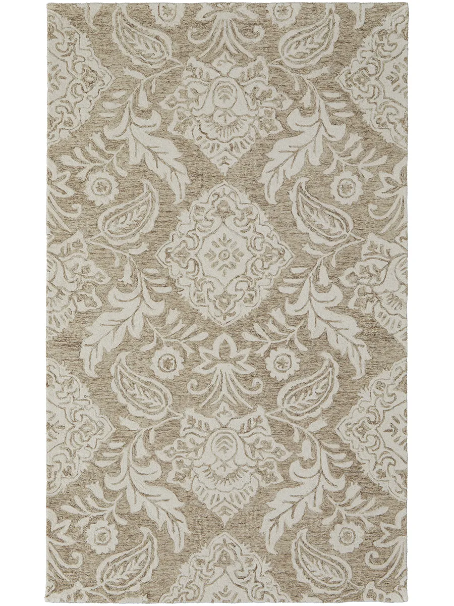 Belfort 8776F Tan/Ivory 5' x 8' Rug