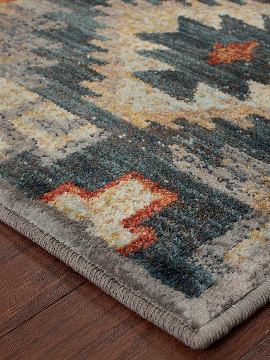 Sedona 5'3" x 7'6" Blue Rug