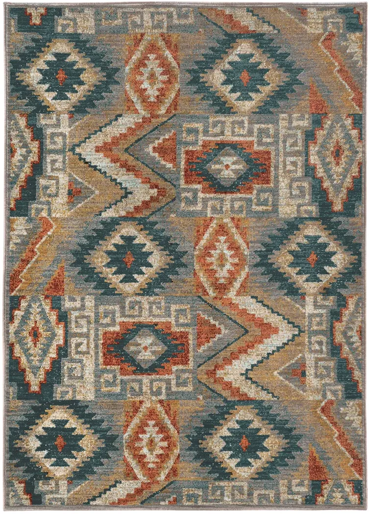 Sedona 5'3" x 7'6" Blue Rug