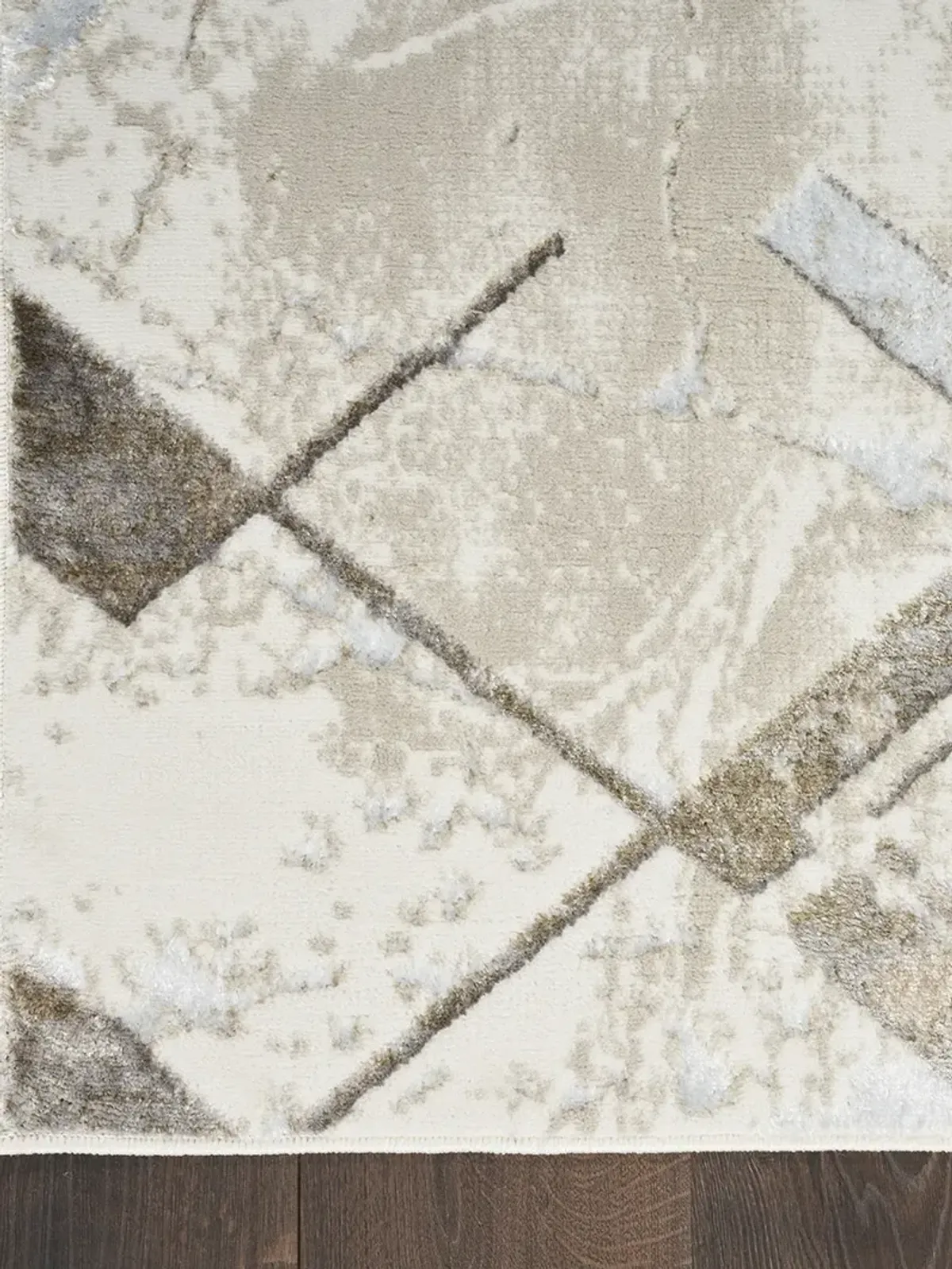 Glitz GLZ02 Ivory/Gray 9' x 12' Rug
