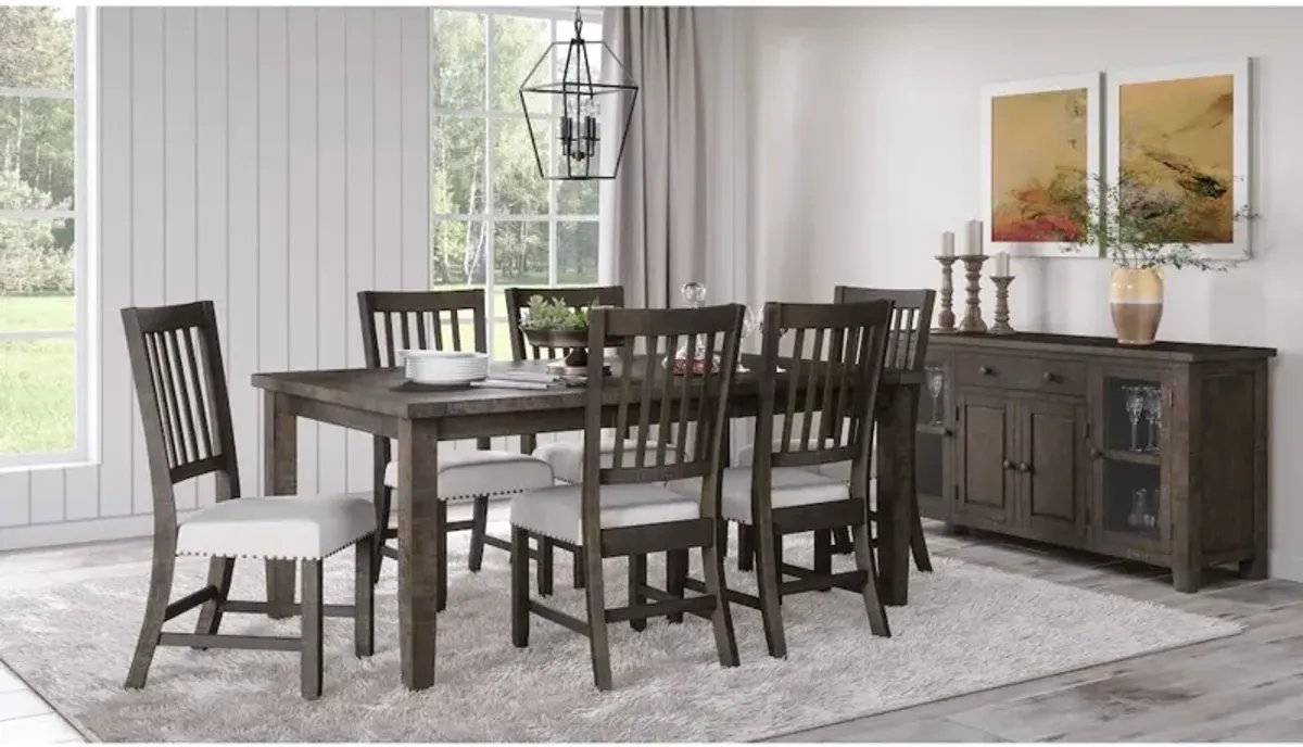 Jofran Willow Creek Distressed Solid Wood Counter Height Dining Bench