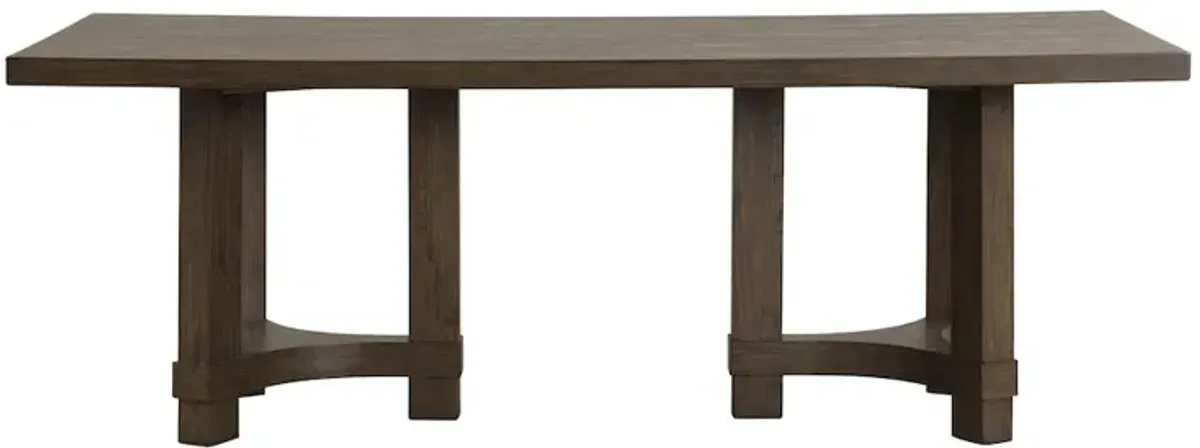 New Classic Furniture Cityscape Wood Rectangle Dining Table, Walnut