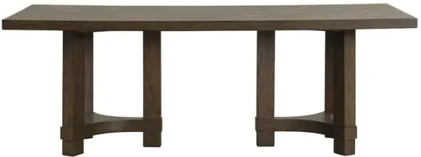 New Classic Furniture Cityscape Wood Rectangle Dining Table, Walnut
