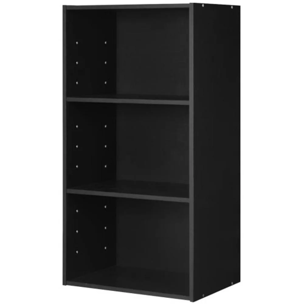 3 Open Shelf Bookcase Modern Storage Display Cabinet