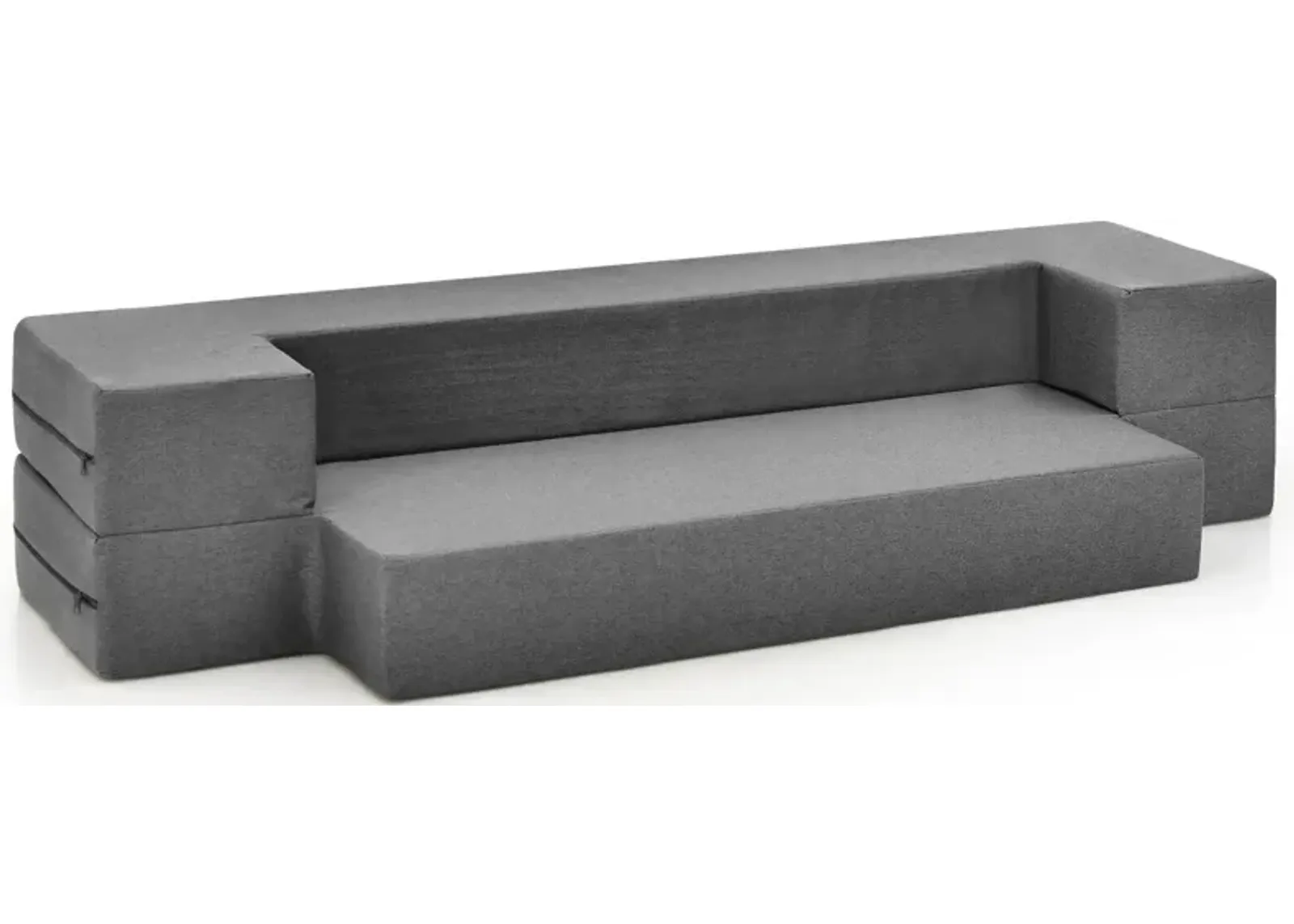 8 Inch Convertible Folding Sofa Bed with Washable Cover