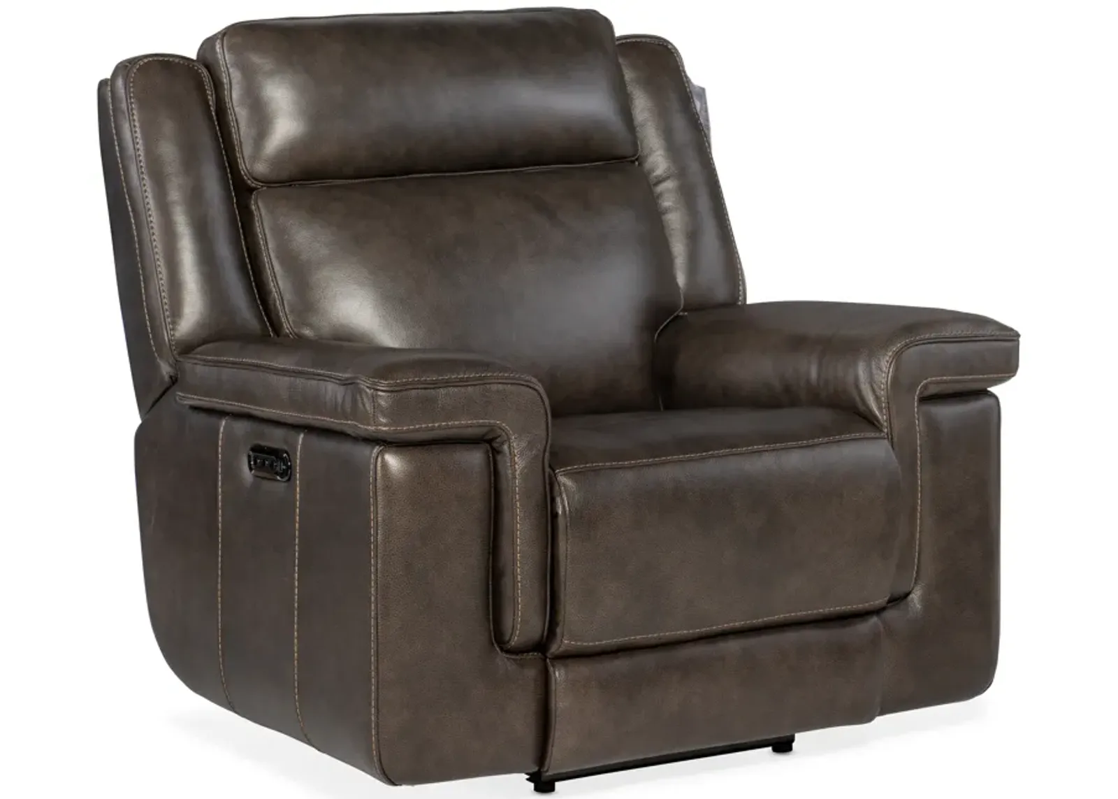 Montel Lay Flat Power Recliner with Power Headrest & Lumbar