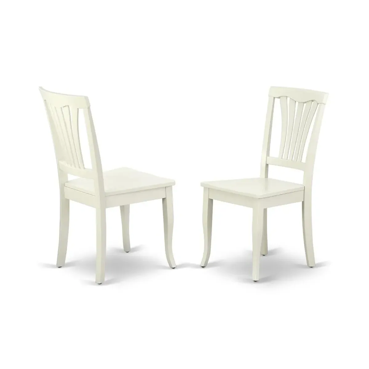 East West Furniture Dining Room Set Linen White, CAAV5-LWH-W