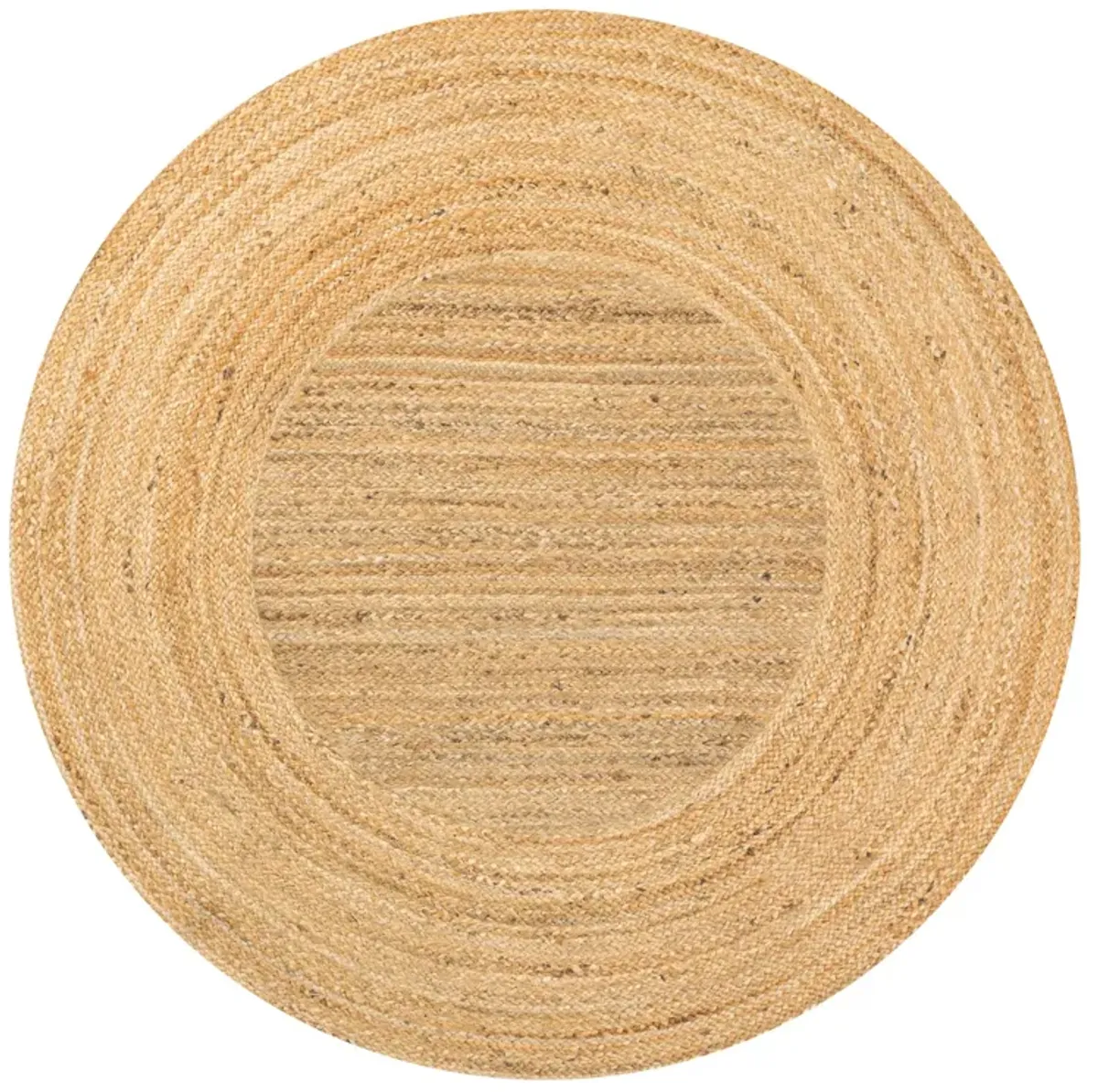 Harmony Boho Jute Circle Natural Round Area Rug