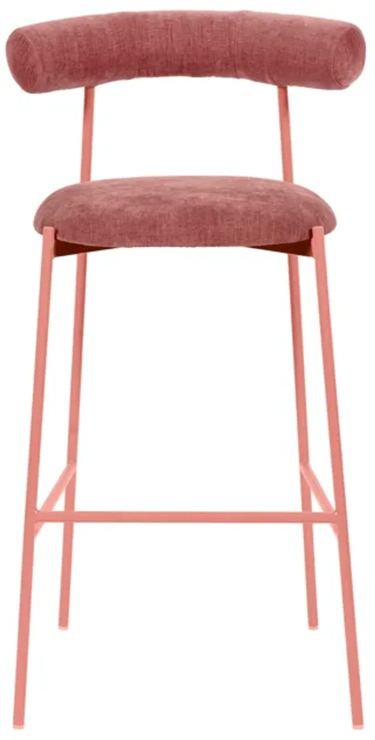 Liliana Mauve Velvet Bar Stool