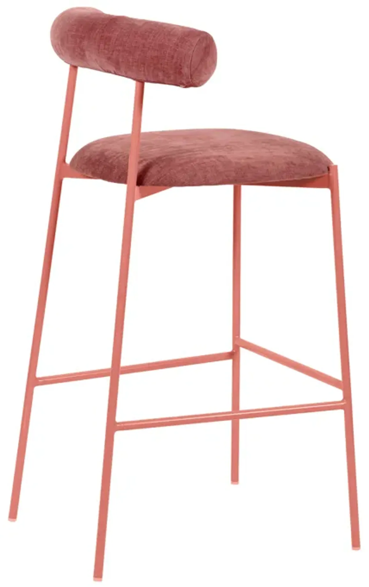 Liliana Mauve Velvet Bar Stool