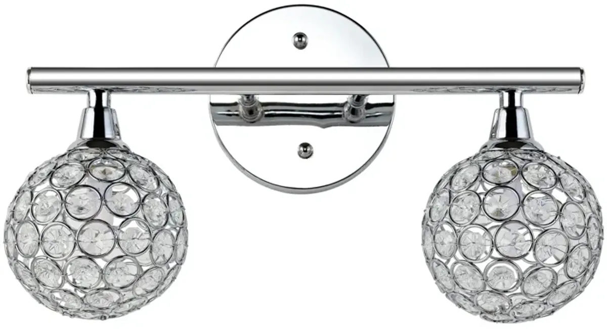 Maeve Iron/Glass Contemporary Glam LED Vanity Light