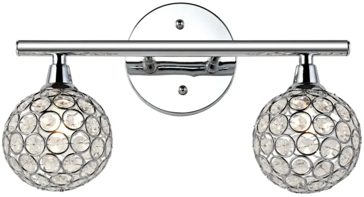 Maeve Iron/Glass Contemporary Glam LED Vanity Light